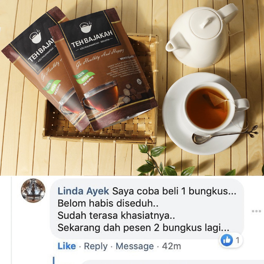 

[SIAP MINUM] Teh Kayu Bajakah Kalimantan Kualitas TERBAIK 100% Herbal Kayu Akar Bajakah Asli - 20 Sachet