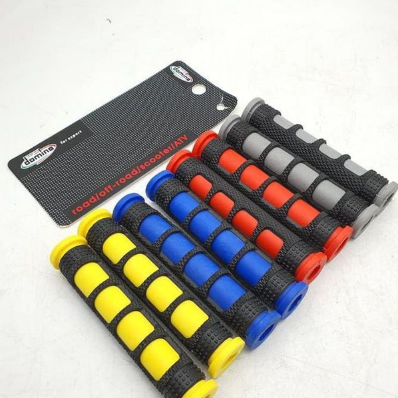 1 set kiri kanan Karet handle domino jari tangan racing universal joker semua motor bisa pakai sarun