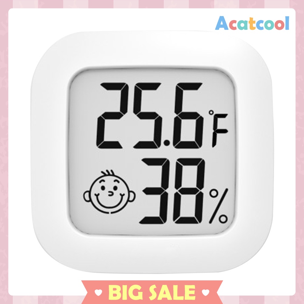 Mini Indoor Thermometer Digital Temperature Baby Room Hygrometer Gauge Home