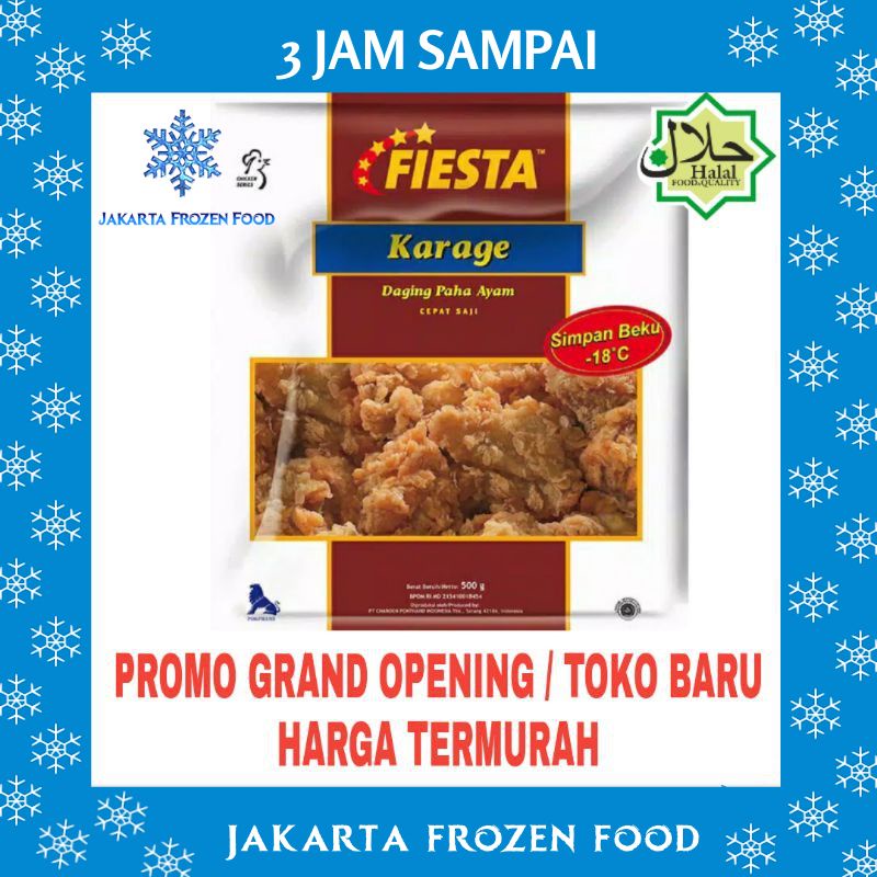 

Daging Paha Ayam FIESTA Karage 500gr Makanan Halal Enak Murah