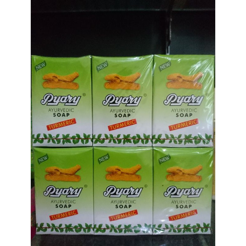 Sabun Kunyit Pyary Turmeric Soap Pemutih Wajah Badan Anti Jerawat