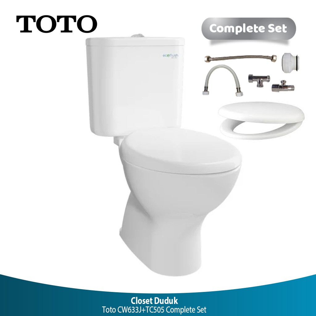 Toto Cw420j Eco Washer White Set Closet Duduk Indonesia