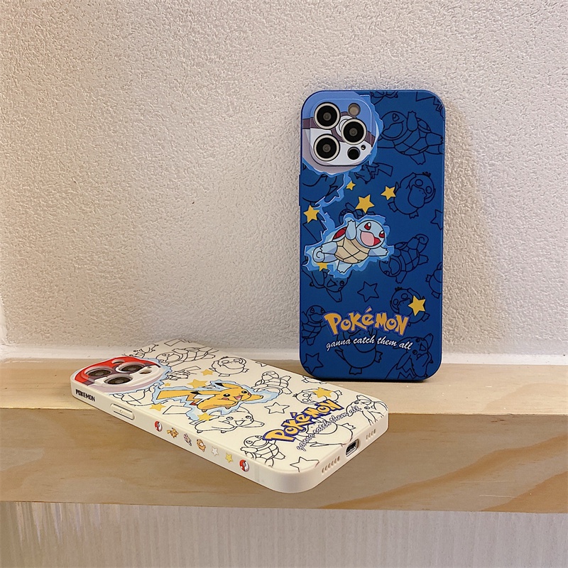 Pokémon Pikachu case iphone for iphone 13 12 11 pro max Xs max XR 7 8 plus se2020 all-inclusive anti-fall soft shell