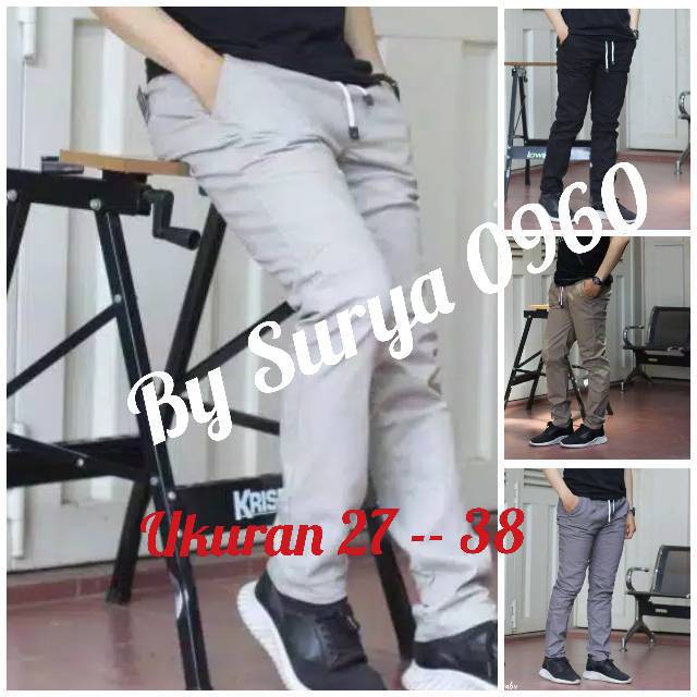 CELANA PANJANG CHINOS CELANA COWOK RIP KOLOR