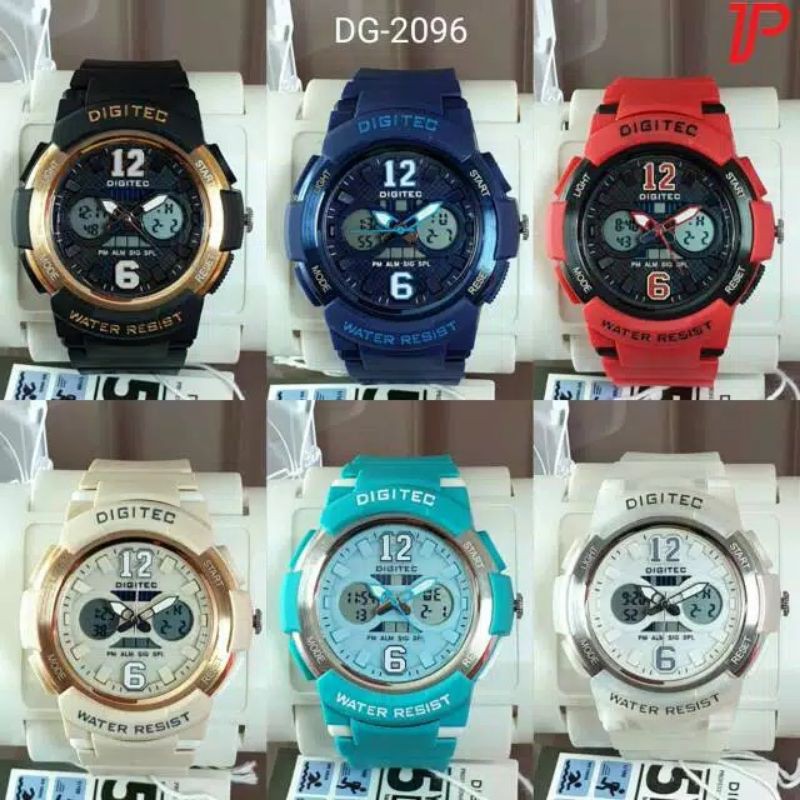 JAM TANGAN SPORT WANITA DIGITEC 2096 DG 2096 DG2096 T Original