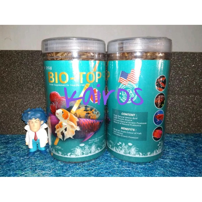 

MAKANAN IKAN ULAT KERING HONGKONG BIOTOP Pakan Ikan PELLET IKAN aksesoris ikan isi 1000ml
