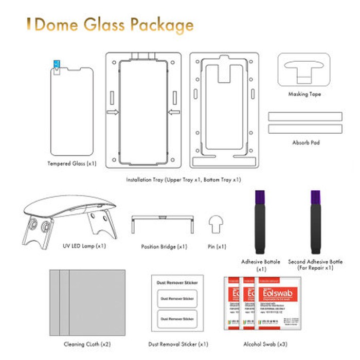 Whitestone Dome Full adhesive Tempered Glass Samsung Galaxy S9 Plus