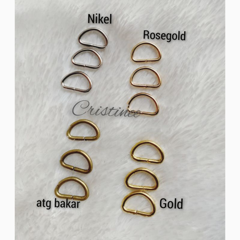 Ring D 1.3cm tipis (60 pcs)