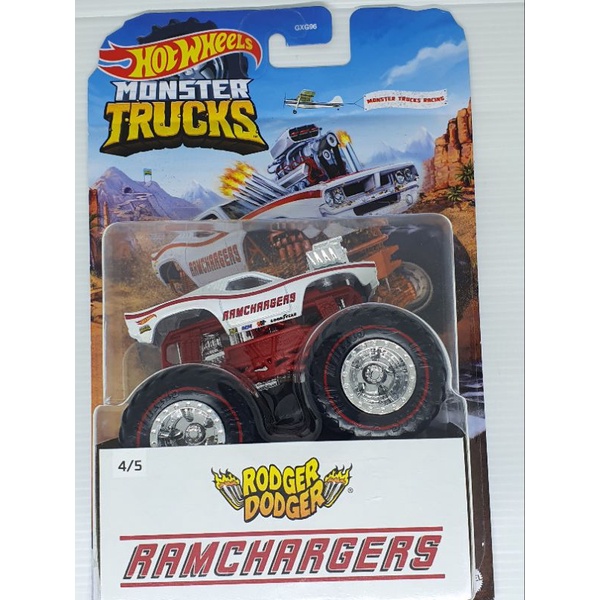 HOTWHEELS MONSTER TRUCK RODGER DODGER RAMCHARGERS