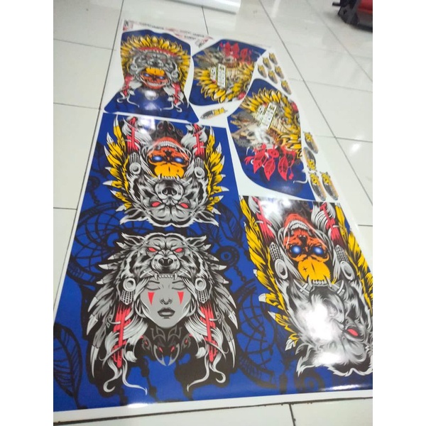 STRIPING DECAL Decal full body  RX_KING SPESIAL RX_K BAN RANTAI SPAKBOR KOLONG CAKRAM SHOCK DEPAN RACING VELG  BEHEL JOK KNALPOT TENGKI SLAHAN SPION LAMPU STOPAN