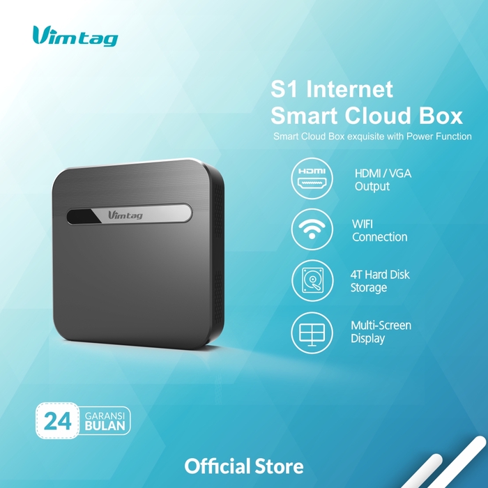 [RESMI] Vimtag S1 Cloud Box NVR For IP Camera CCTV Up to 16CH