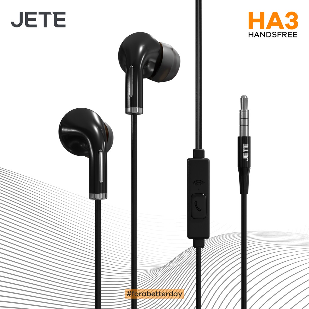 Headset Earphone  JETE HA3 - Garansi 2 Tahun