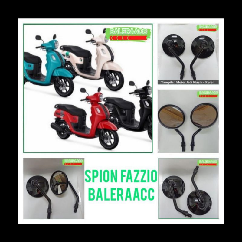 Spion FAZZIO Retro Bulat Clasic Kualitas Premium