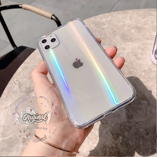 CASE SOFTCASE BENING CLEAR HOLOGRAM AURORA IPHONE 6 PLUS X OR227