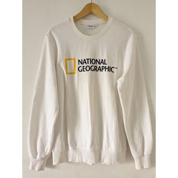 CREWNECK NATIONAL GEOGRAPHIC SECOND ORIGINAL | SWEATER NATGRAP PUTIH UNISEX SECOND | CREWNECK NATGEO