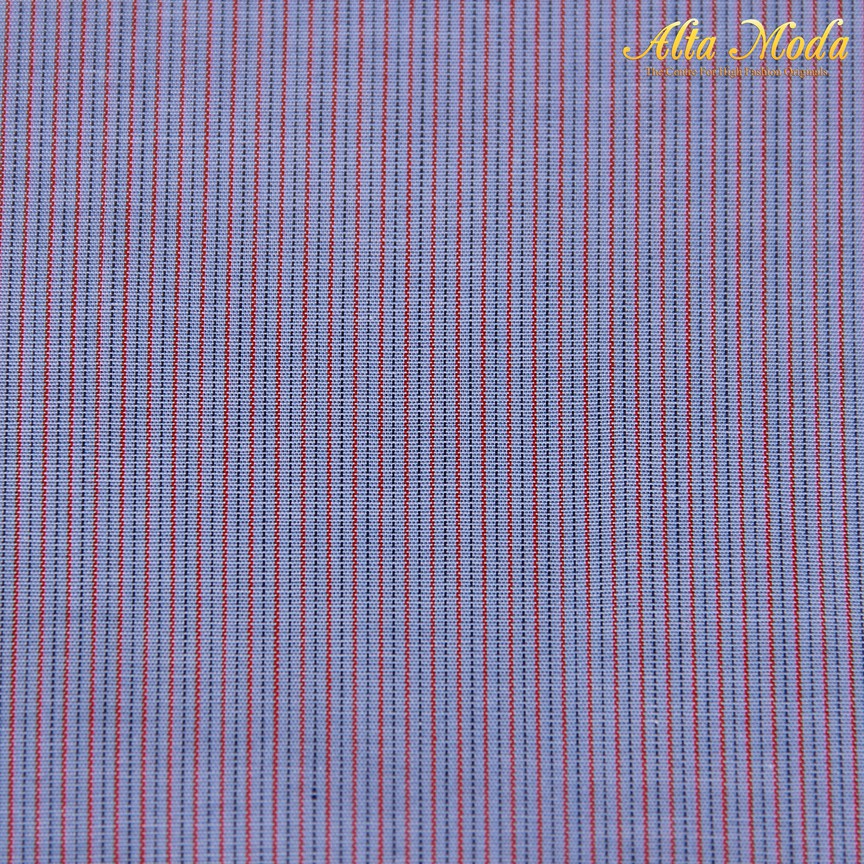 

Alta Moda Cotton Shirting Ungu Muda Motif Garis Merah Biru (1M)