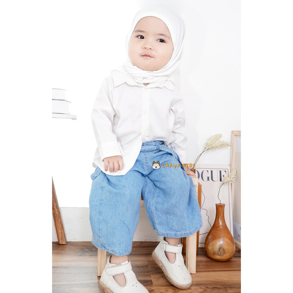 celana anak cewek celana panjang anak celana anak perempuan kulot jeans original denim celana bayi 1-6 tahun