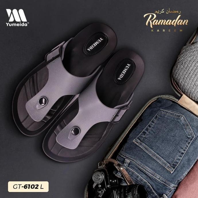 Sendal Jepit Wanita Yumeida 6102 Sandal Karet Cewek Birken Gesper