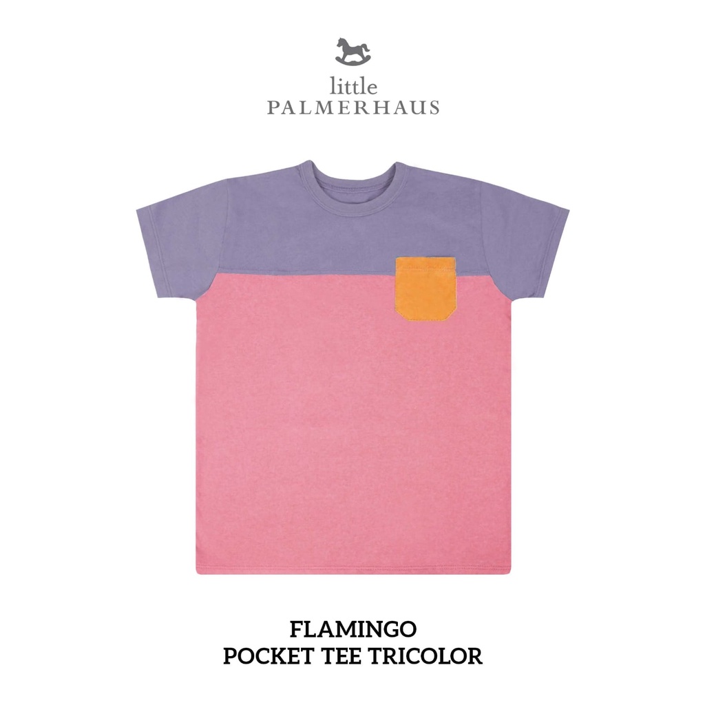 [4-6Thn] LITTLE PALMERHAUS 1pcs Pocket Tee Tricolor 1-6 Tahun (Kaos Anak)