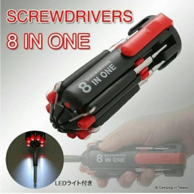 obeng senter 8 in 1