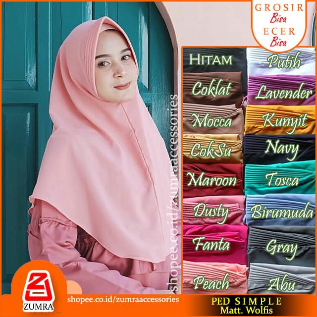 Jilbab Instan Najma 1 Slup Praktis Model Cantik Instant Pad Anti Tembem Antem Termurah Lebaran