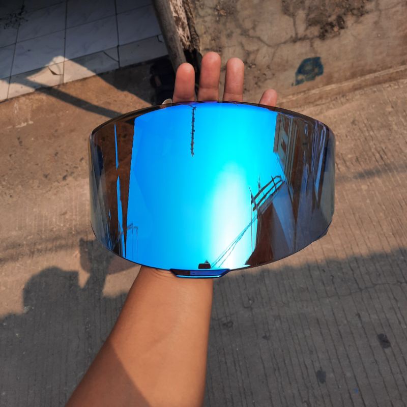 Visor Helm KYT TT COURSE Iridium Blue Red Silver Purple Rainbow Dark Smoke Clear Bening