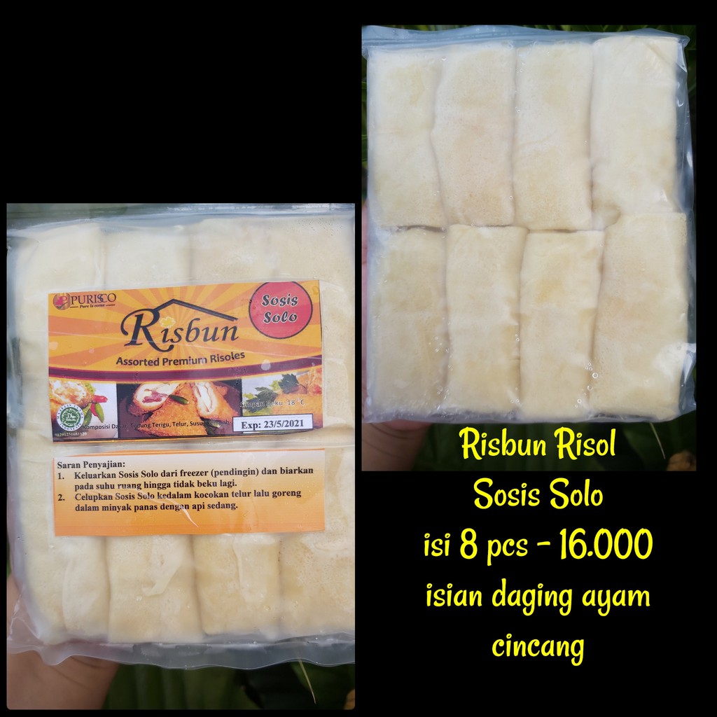 

RISBUN risol sosis solo isi 8