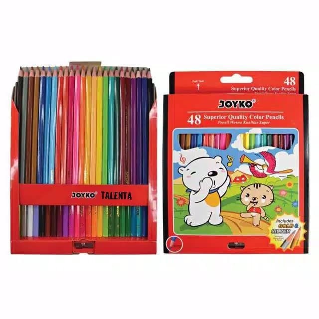 

WARNAPENSIL- PENSIL WARNA JOYKO 48 WARNA PANJANG -PENSIL WARNA