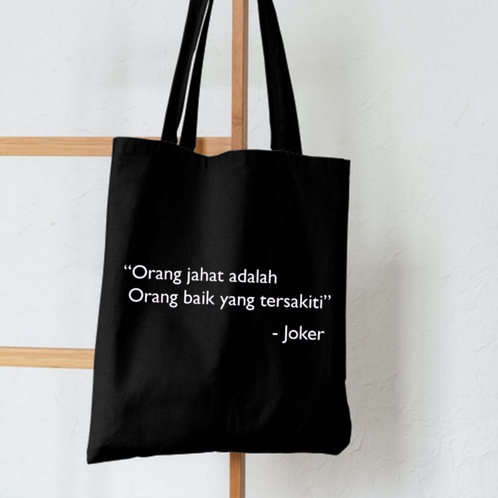 PROMO SALE 10.10 - [RESLETING+MUAT LAPTOP 13-14 INC] NEW TOTEBAG QUOTES BERBAHAN SEMI KANVAS RESLETING | TOTEBAG PRIA/WANITA | TOTEBAG KERJA/KULIAH/SEKOLAH | TOTEBAG KUTIPAN JOKER | SANTUY | RAKYAT | TOTEBAG KUTIPAN BIJAK DAN KEKINIAN