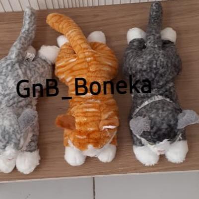 ✾ Boneka Kucing Tiarap Printing , Boneka Lying Cat Print ➢