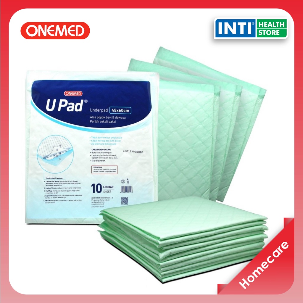 Onemed | U Pad Underpad 45x60 cm | Alas Popok Bayi &amp; Dewasa | Perlak