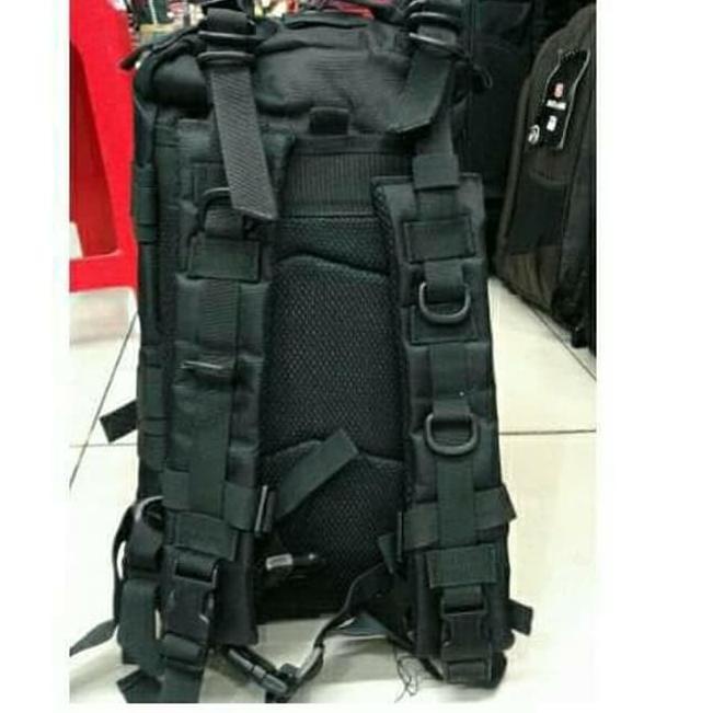 0PE Promo Murah Tas Ransel Army Libanon 3P Hitam / Tas Tactical Militer Polisi Brimob (Terbatas)Sto