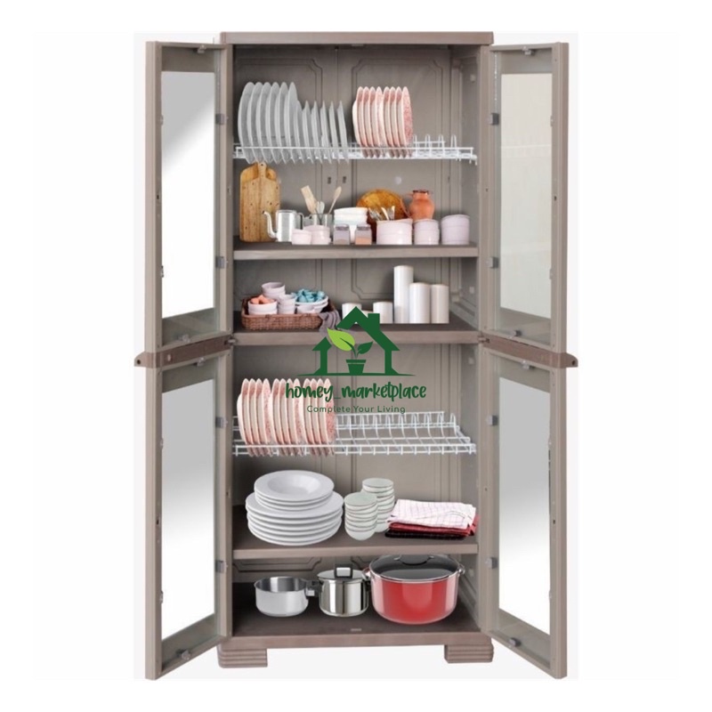 RAK PIRING PLASTIK OLYMPLAST/OKL JUMBO/LEMARI PIRING PLASTIK/LEMARI DAPUR