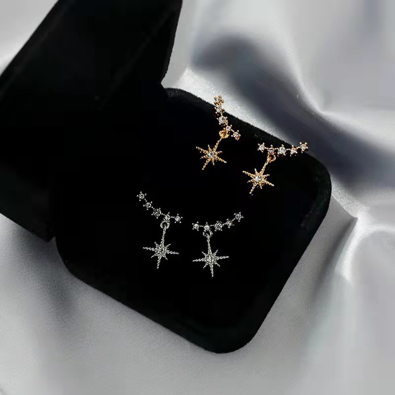 Anting Tusuk / Anting Stud Wanita Motif Bintang Earcuff Fashion Ladies Aksesoris