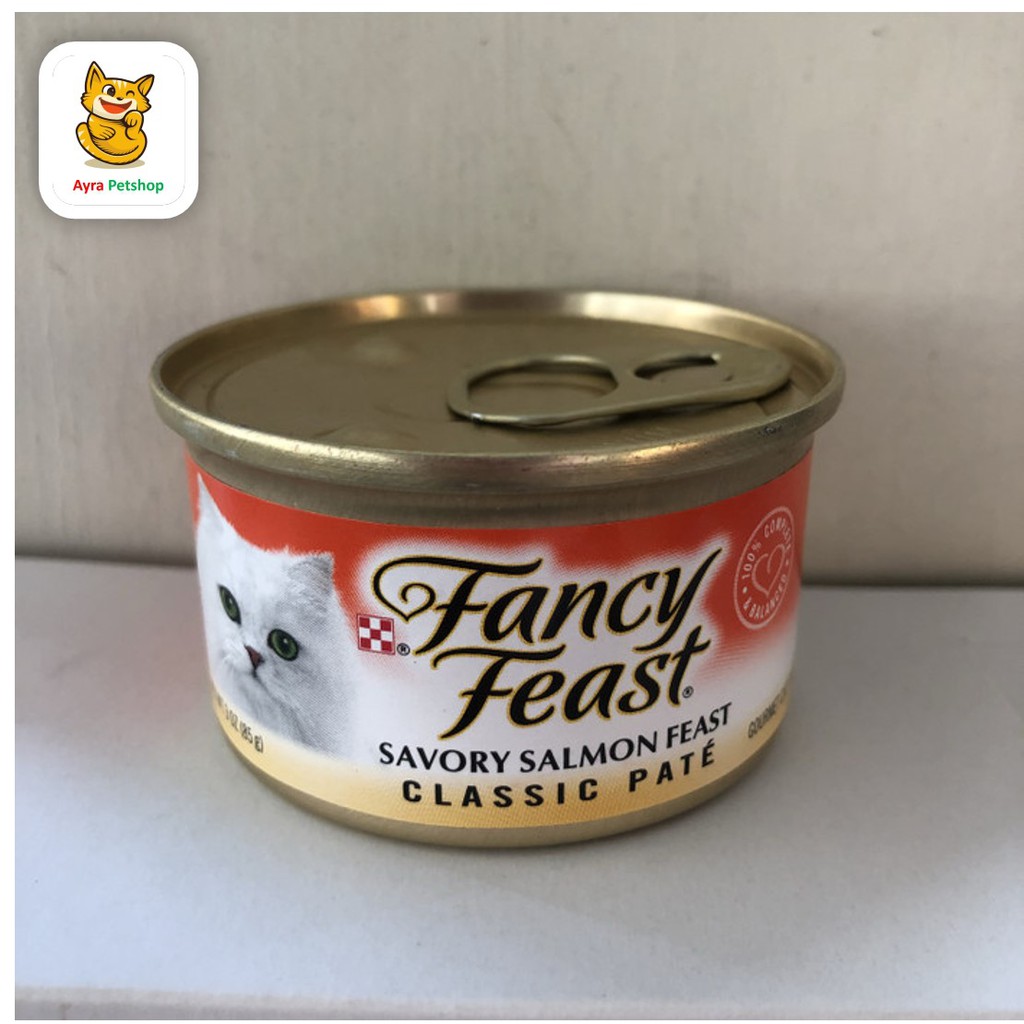 Fancy feast savory salmon feast 85 gr cat food - makanan kucing