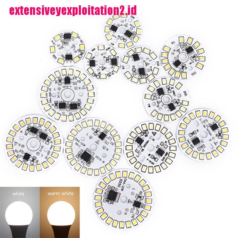 &lt; E2id &amp; &gt; Plat Modul Lampu Bohlam LED SMD Bentuk Bulat