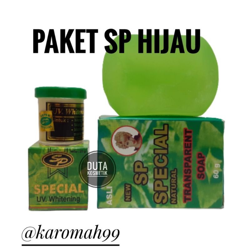 PAKET CREAM SP HIJAU + SABUN ORIGINAL