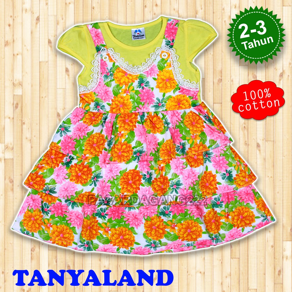 DRESS ANAK PEREMPUAN BUNGA RENDA TYPE 4