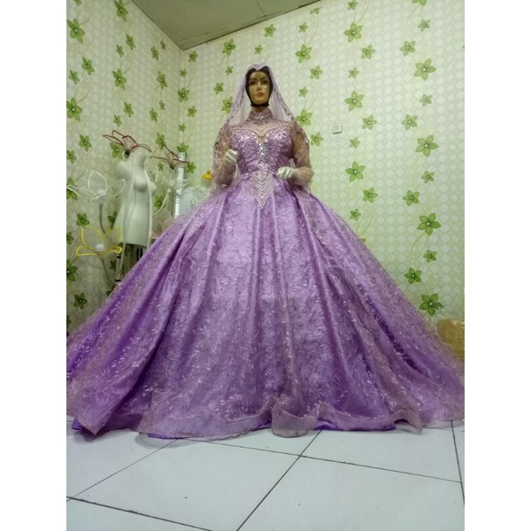 gaun mur,&amp;can warna lilac dan masih banyak warna lain nya