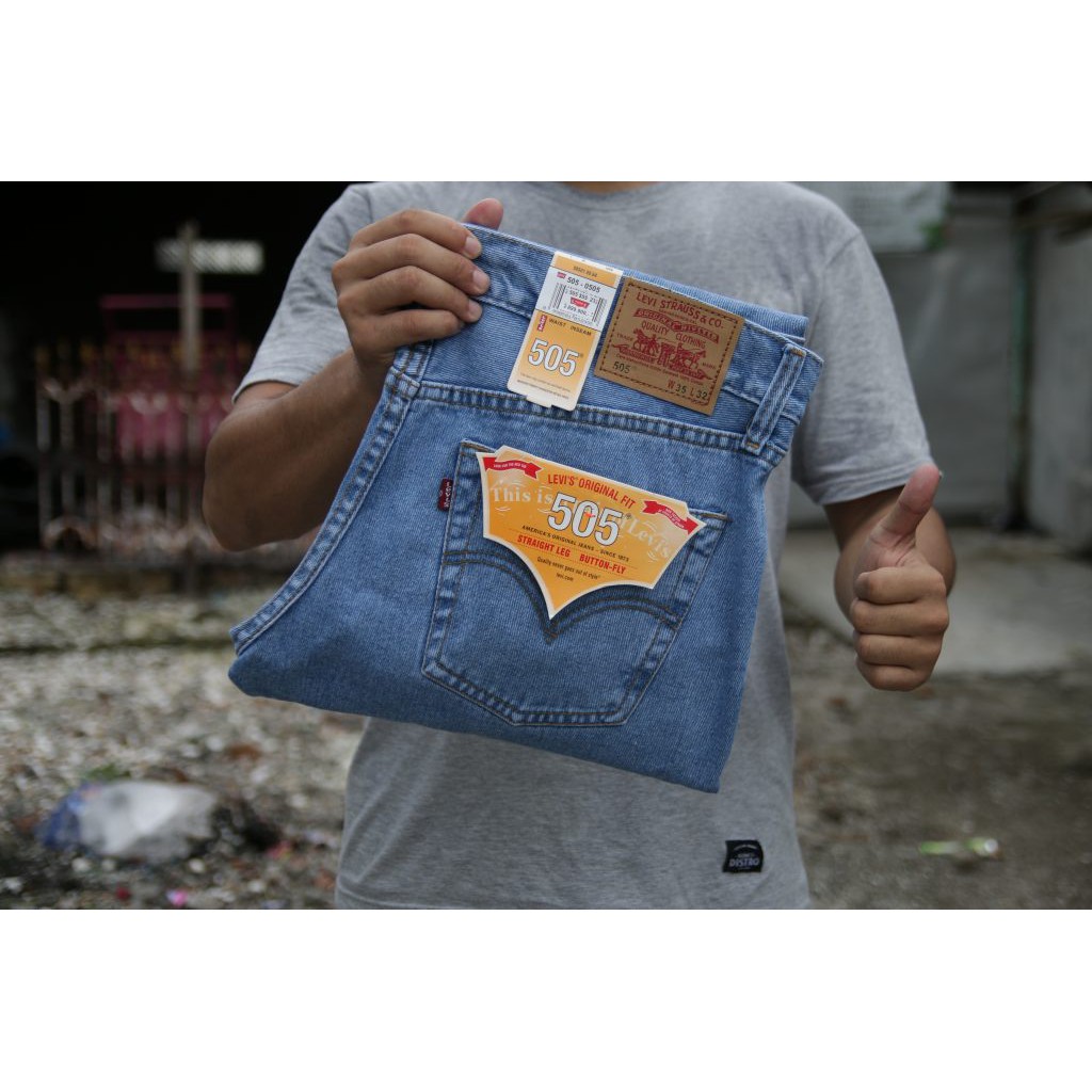 [CELANA LEVIS 505]JEANS PRGRADE ORIGINAL BAHAN DENIM BERKUALITAS SUPER PREMIUM