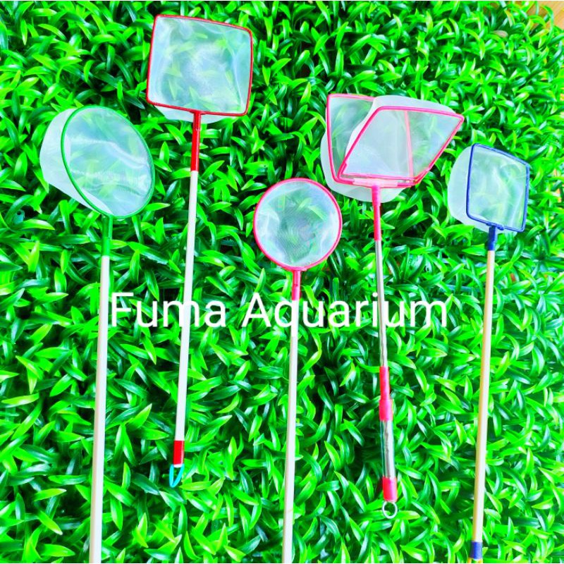 Promo Serokan Pemisah Cangkang Artemia Dobel Slide Gagang Stainles Kotak Diameter 6-7cm Serokan kutir