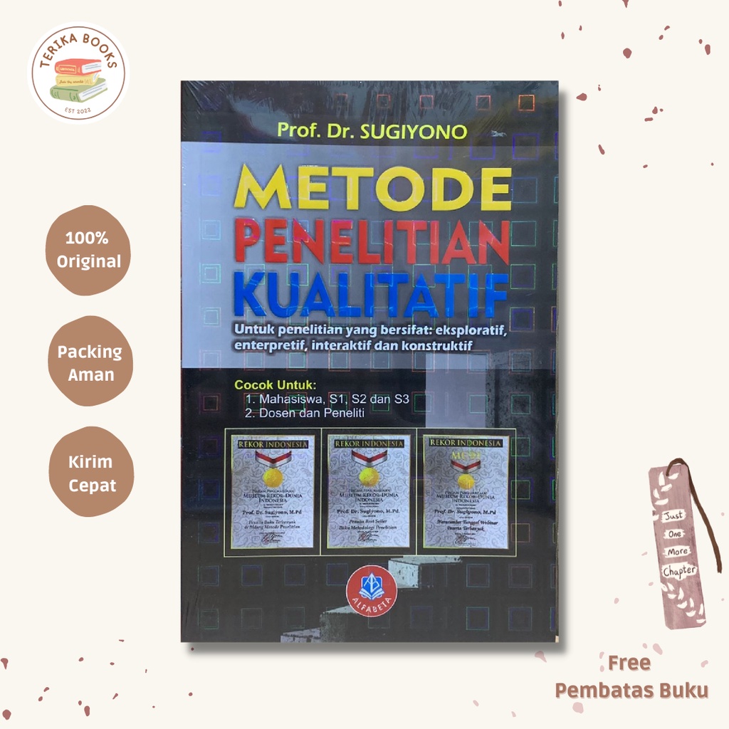 Metode Penelitian Kualitatif - Sugiyono | Buku Original Edisi Terbaru tahun 2022