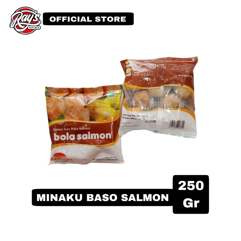 

Minaku Baso Salmon 200gr - frozen food Minaku Salmon Ball