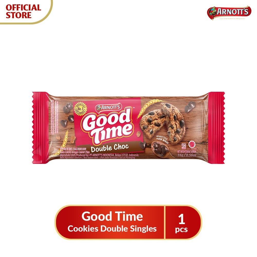 

PROMO ARNOTT'S GOOD TIME COOKIES DOUBLE CHOC SINGLES TERMURAH