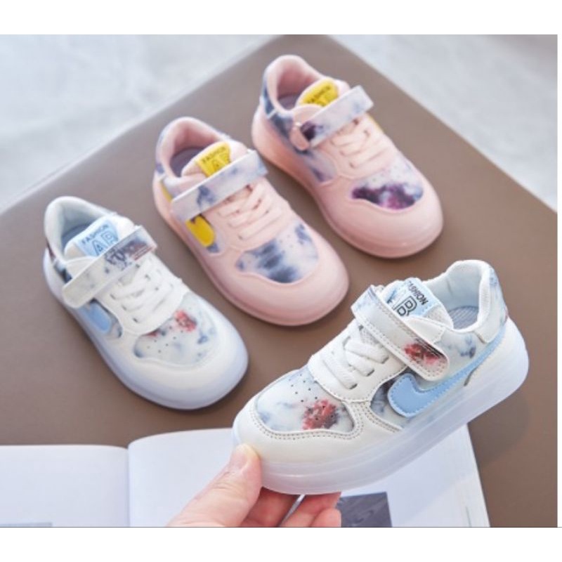 [SIN] SEPATU ANAK IMPORT SNEAKERS NIKE AIR  FORCE PINK PUTIH BIRU CEWEK PEREMPUAN 26 - 31 Import Pin