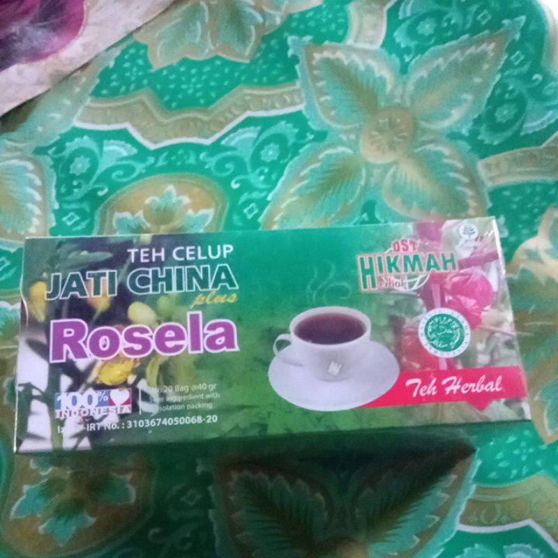 

teh celup jati cina plus rosela