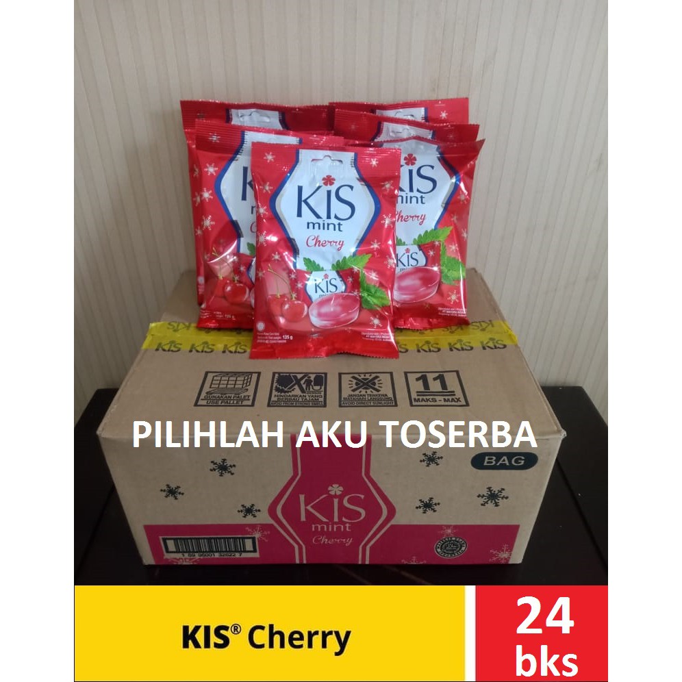 Permen Mint Kis Cherry - 1 karton isi 24 bungkus (50 pcs)