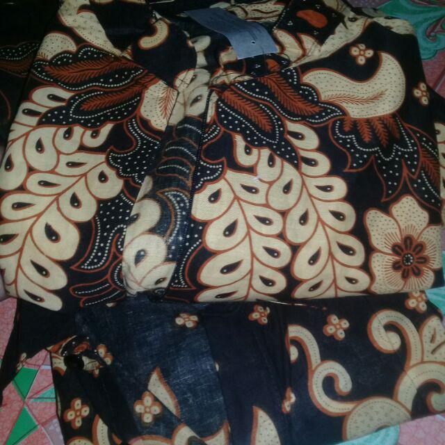 Maura Couple - Sania Ruffle Batik Couple Ori Ndoro Jowi Dnt Garansi - Sarimbit Gamis Sogan 2518