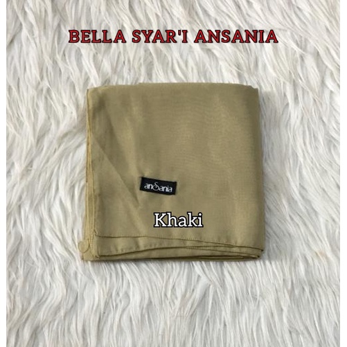 BELLA SYAR'I ANSANIA Original 130x130cm Hijab Jilbab Syari Besar Jumbo Warna Polos SegiEmpat-2