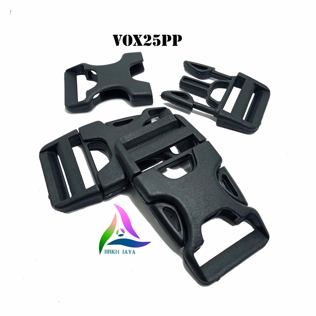 KUNCI SODOK TAS 2.5 CM / SLOT TAS PLASTIK BUCKLE POLYPROPLYNE